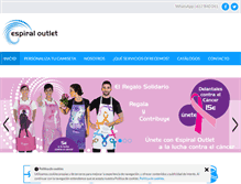 Tablet Screenshot of espiraloutlet.com
